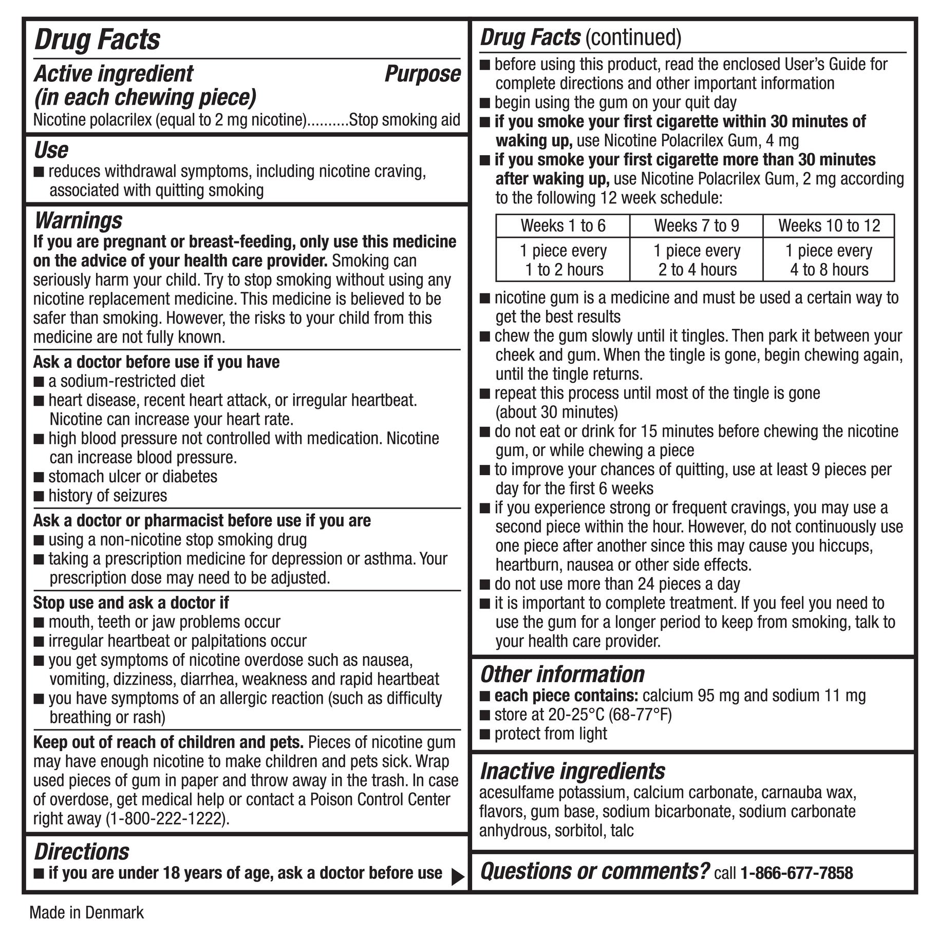 Kirkland Signature Quit 2 Mg or 4Mg, Original Gum, 380 Pieces