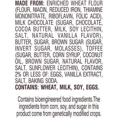 Pepperidge Farm Farmhouse Thin & Crispy Toffee Milk Chocolate Cookies, 6.9 Ounce Bag