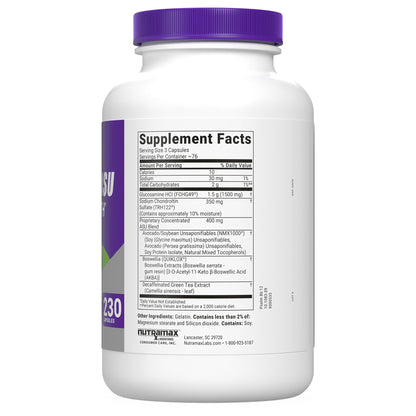 Cosamin ASU with Glucosamine & Chondroitin for Joint Health, 230 Capsules