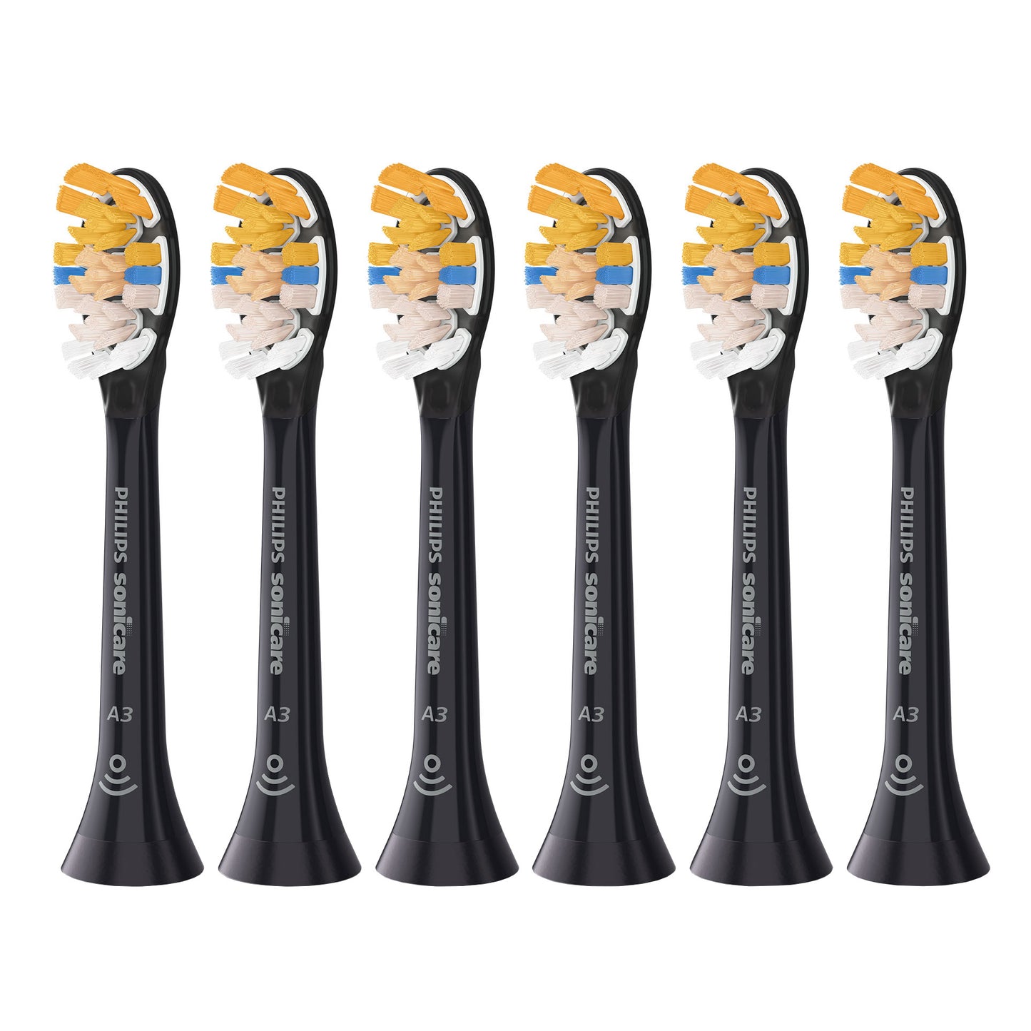 Philips Sonicare A3 All-In-One  Electric Toothbrush Heads, Soft Bristle, Plaque Removal, Whitening and Gum Care, 6-Pack