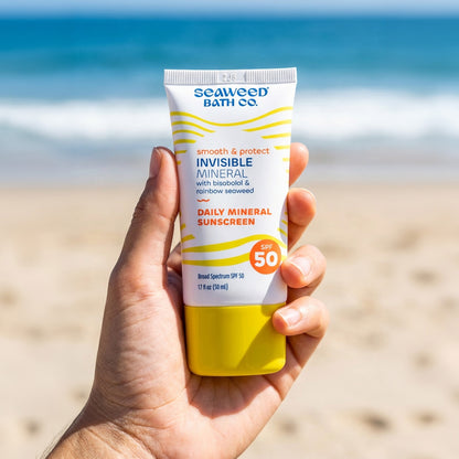 Seaweed Bath Co. Invisible Mineral Sunscreen, SPF 50, 1.7 Fl Oz, 3-Pack