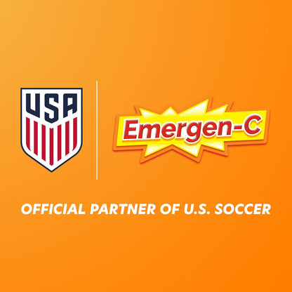 Emergen-C 1000Mg Vitamin C Powder for Daily Immune Support Caffeine Free Vitamin C Supplements with Zinc and Manganese, B Vitamins and Electrolytes, Super Orange Flavor - 90 Count/3 Month Supply