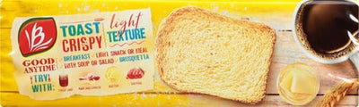 Bauducco Original Toast - Delicious, Light & Crispy Toasted Bread - Ready-To-Eat Breakfast Toast & Sandwich Bread - No Artificial Flavors - 5.01 Oz (Pack of 1)