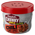 Campbell'S Chunky Chili, Hot & Spicy with Beans, 15.25 Oz Microwavable Bowl