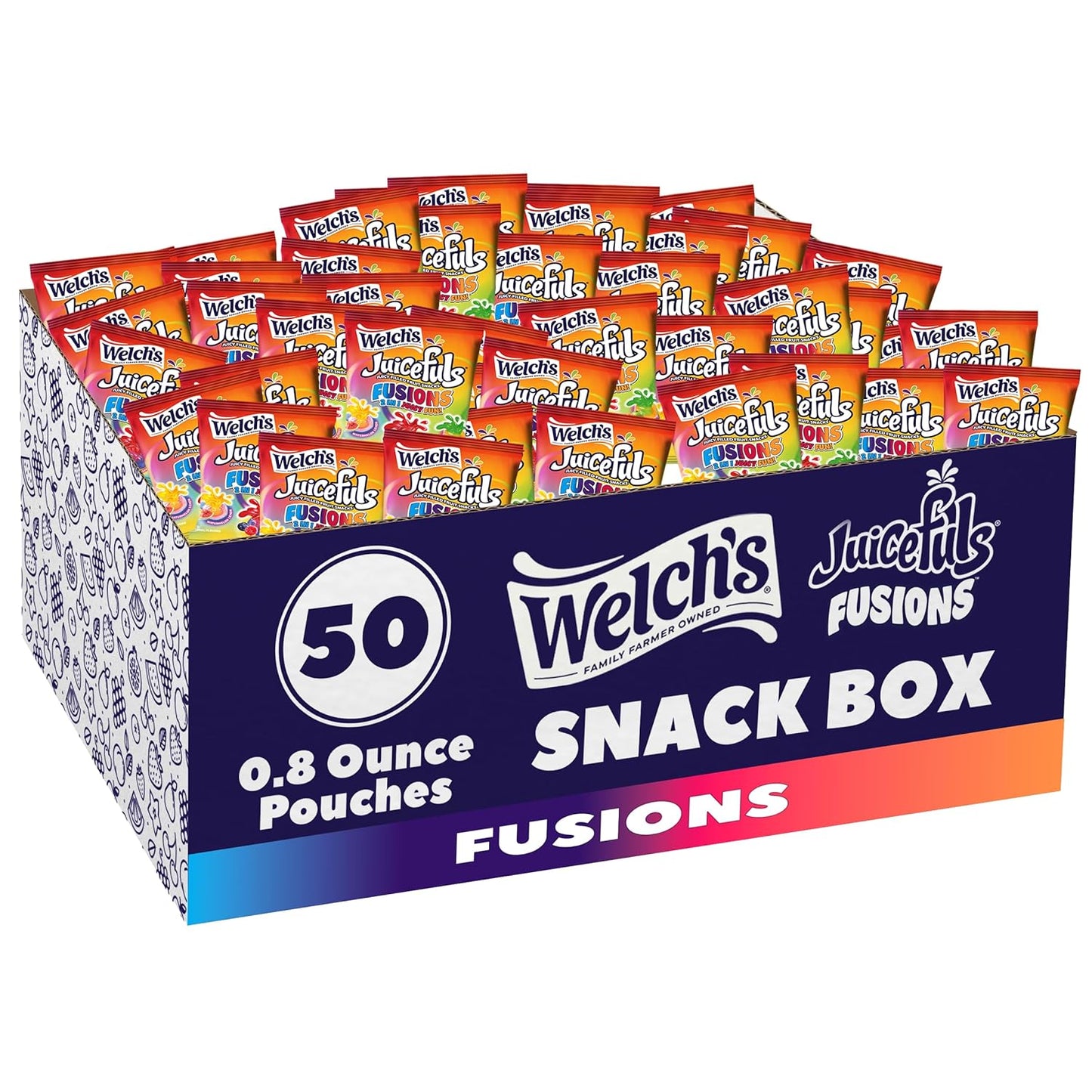 Welch'S Fruit Snacks, Assorted Fruit Flavor, 0.8Oz Case of 50
