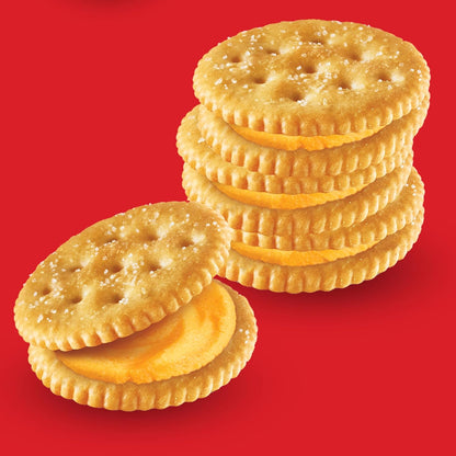 RITZ Cheese Sandwich Crackers, Lunch Snacks, 8 Ct. Case of 6