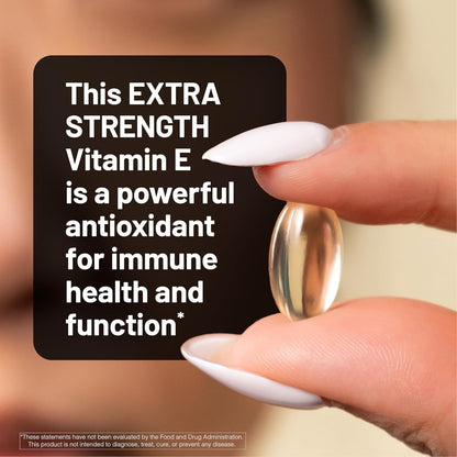 Naturewise Vitamin E 1000 IU Softgels (450Mg Dl-Alpha) - Vegan, Gluten-Free, Soy-Free, Non-Gmo Antioxidant Dietary Supplement for Skin, Heart, Eye, and Immune Health Support - 60-Day Supply, 120 Count