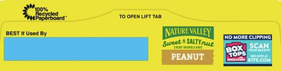 Nature Valley Granola Bars, Sweet and Salty Nut, Peanut, 6 Bars, 7.2 OZ