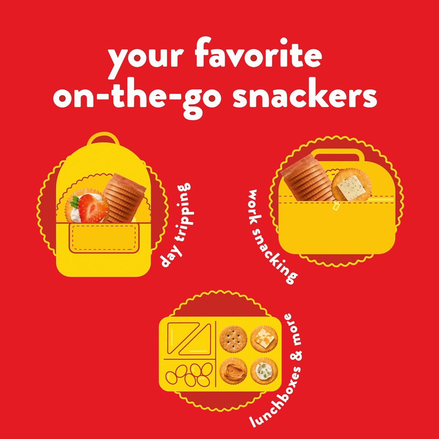 RITZ  Stacks Whole Wheat Crackers 8 Ct, Case of 6