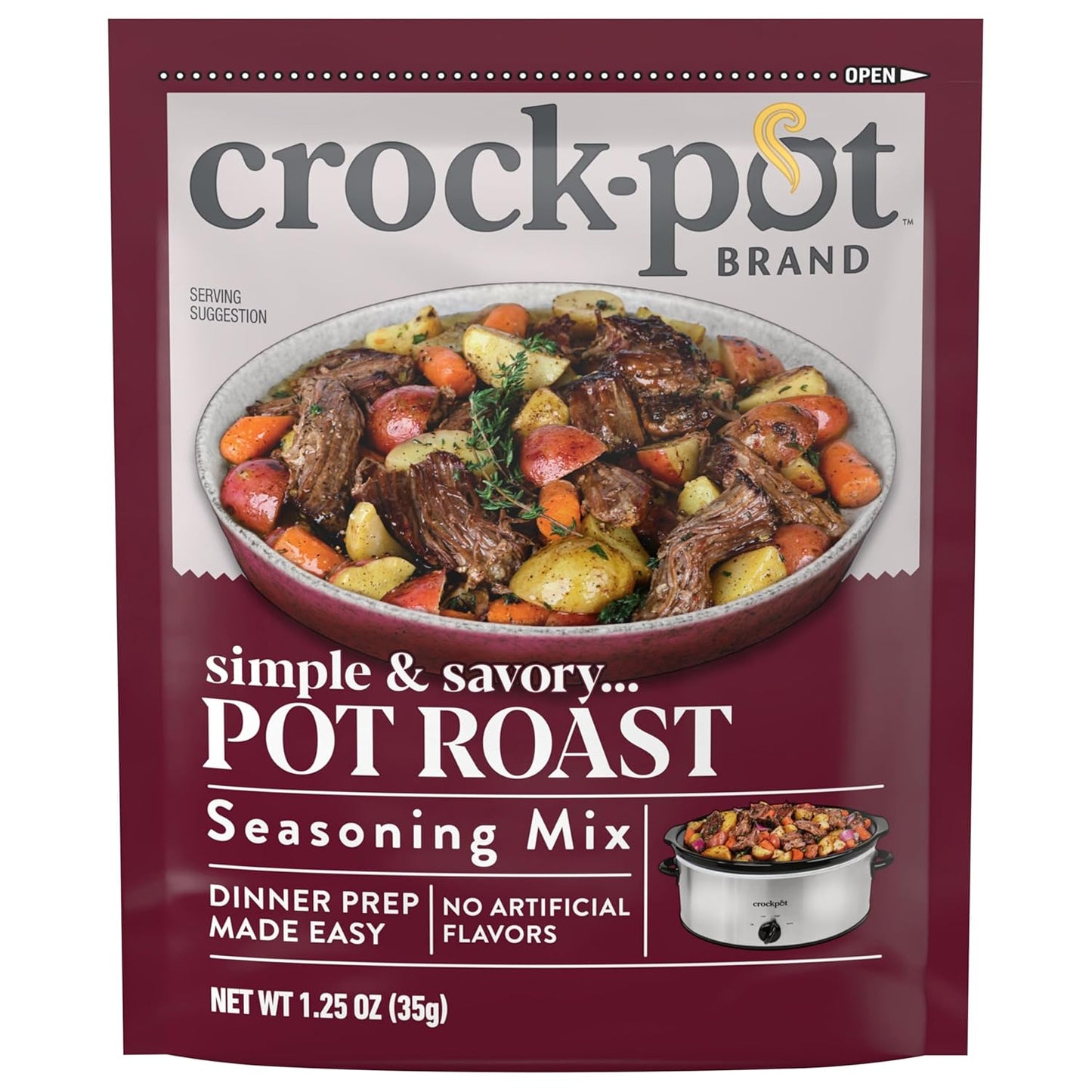 Crock-Pot Pot Roast Seasoning Mix, 1.25 Ounce Case of 12