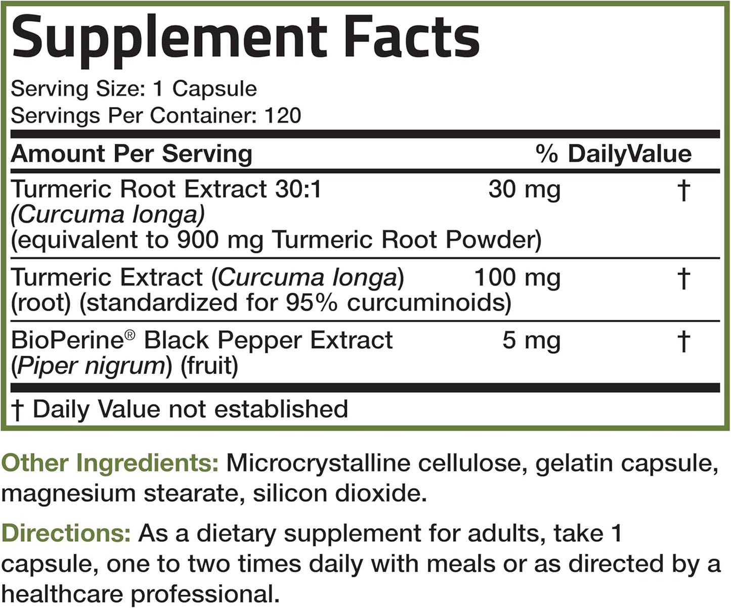 Bronson Turmeric Curcumin with Bioperine - High  Premium Joint Support with 95% Standardized Curcuminoids - Non-Gmo Capsules with Black Pepper - 120 Count
