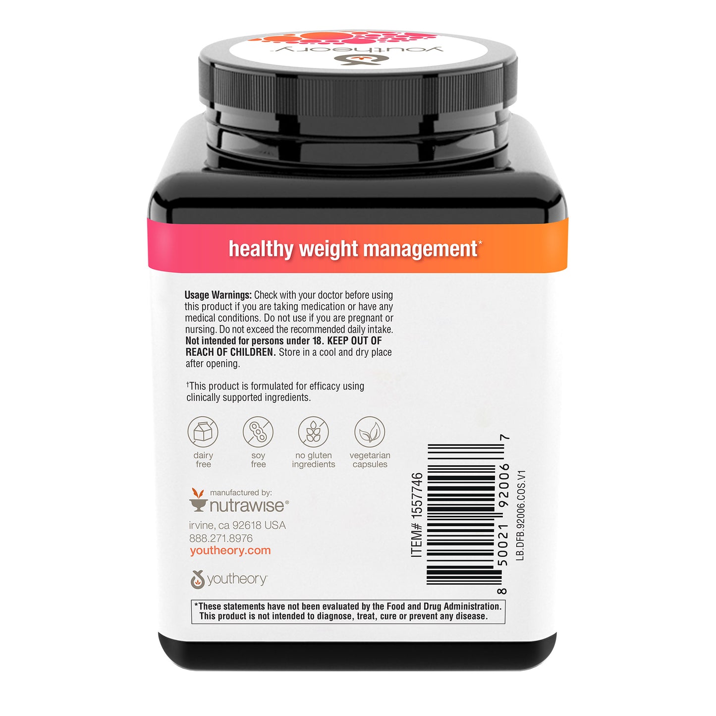 Youtheory Daily , 130 Vegetarian Capsules