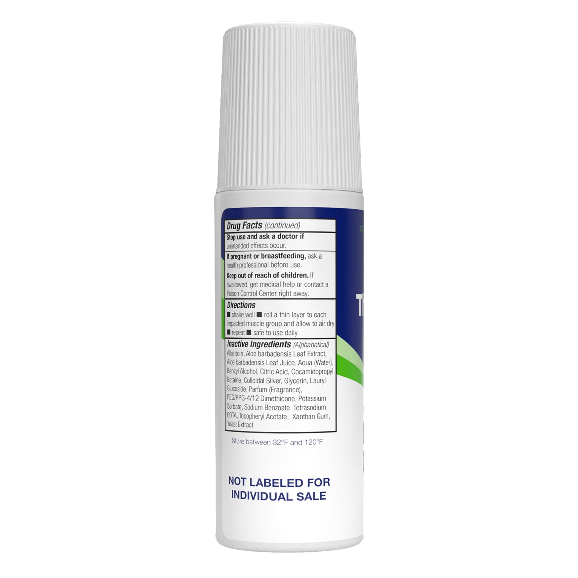 Theraworx Muscle Cramps Roll-On, with Magnesium Sulfate 3Oz, 2-Pack