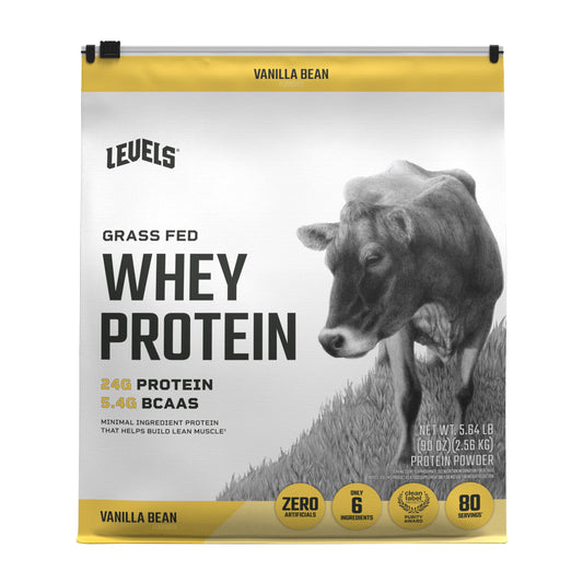 Levels Grass Fed Whey Protein, Vanilla Bean, 5.64 Lbs