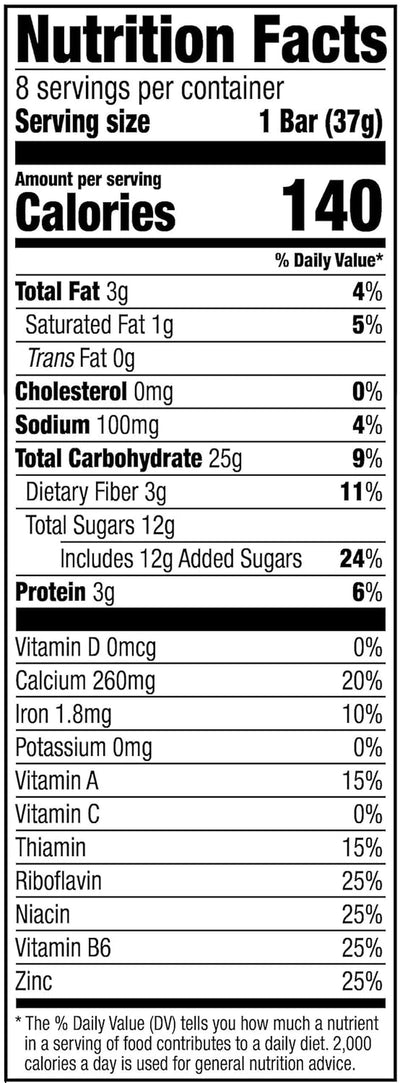 - Fruit & Grain Cereal Bars, Strawberry , 1.03 Oz, 8 Count (Pack of 1)