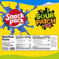 Snack Pack Sour Patch Kids Juicy Gels, Blue Raspberry, 3.25 Oz 6 Ct, 3.25 Oz