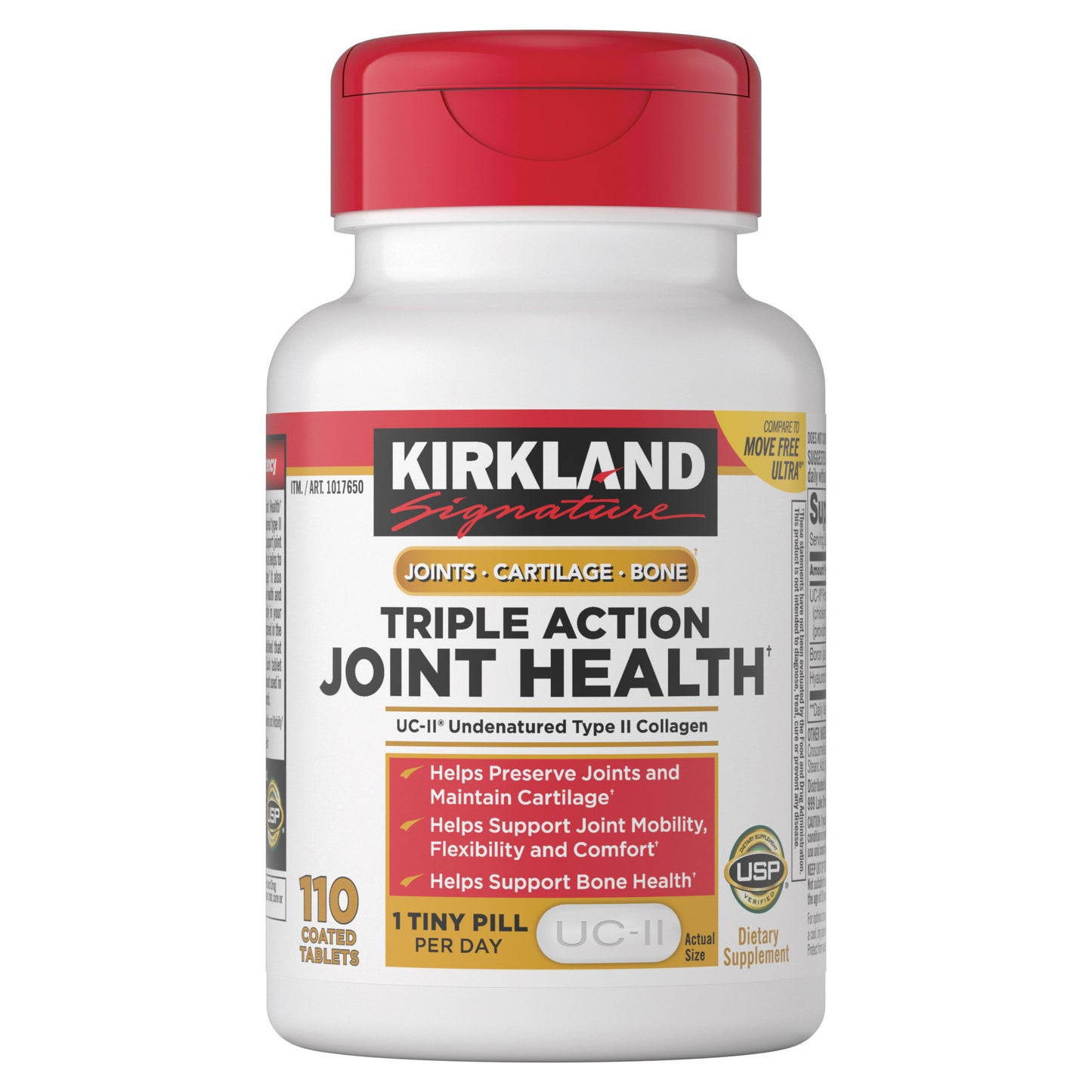 Kirkland Signature Triple Action Joint Health, 110 Coated Tablets