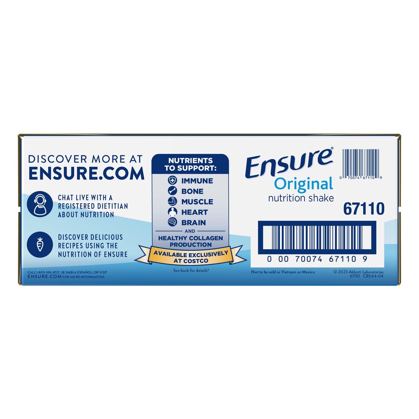 Ensure Original Nutrition Shake, Milk Chocolate, 8 Fl. Oz, 30-Pack