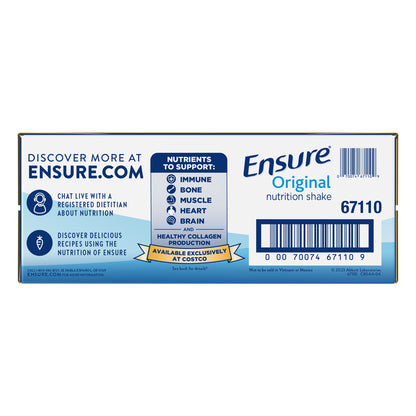 Ensure Original Nutrition Shake, Milk Chocolate, 8 Fl. Oz, 30-Pack