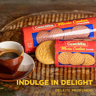 Conchita Chocolate Maria Cookies - Versatile Snack, Dessert, or Breakfast Food - 7 Oz (Pack of 1)
