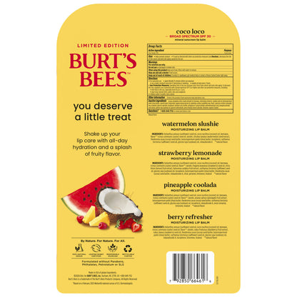 Burts Bees Lip Balm, Drink Inspired Pack, 10 Count