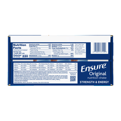 Ensure Original Nutrition Shake, Milk Chocolate, 8 Fl. Oz, 30-Pack