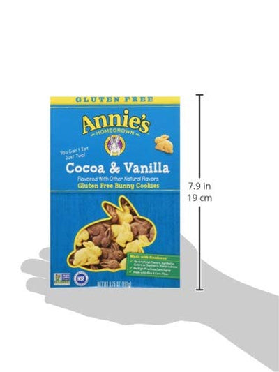 Annie'S Gluten Free Cocoa and Vanilla Bunny Cookies, 6.75 Oz