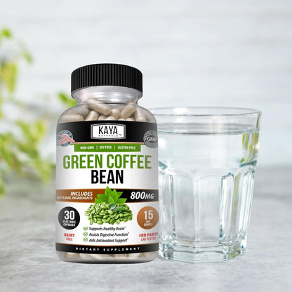 Naturals Green Coffee Bean Extract - Non-Gmo, Gluten-Free Supplement (30 Count (Pack of 1)