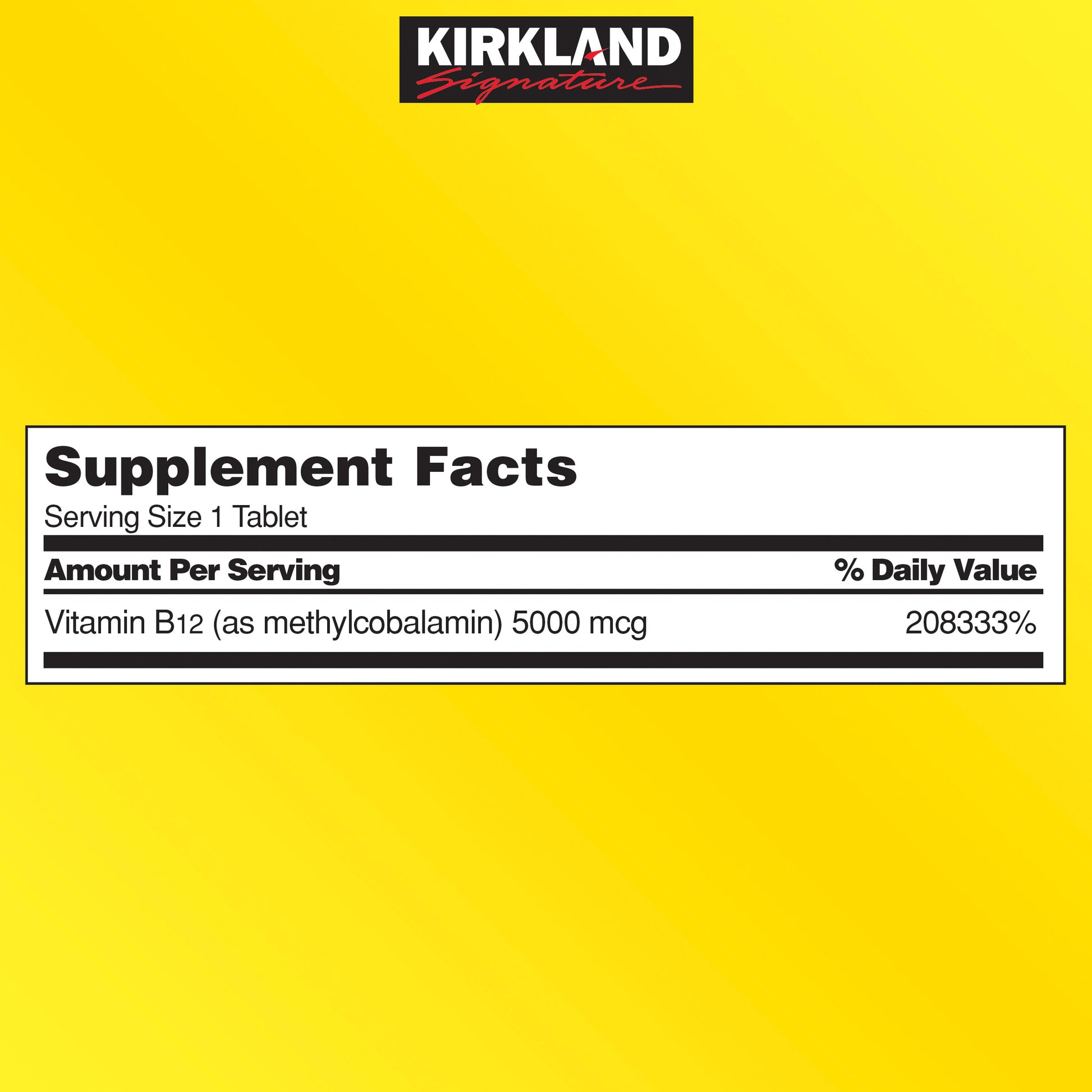 Kirkland Signature Quick Dissolve B-12 5000 Mcg., 300 Tablets