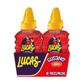 Lucas Gusano Fruity Chamoy Flavored Liquid Spicy Candy, 1.26Oz - 10 Pieces Pack for Treats, Fruit, Snack, Parties, Piñatas