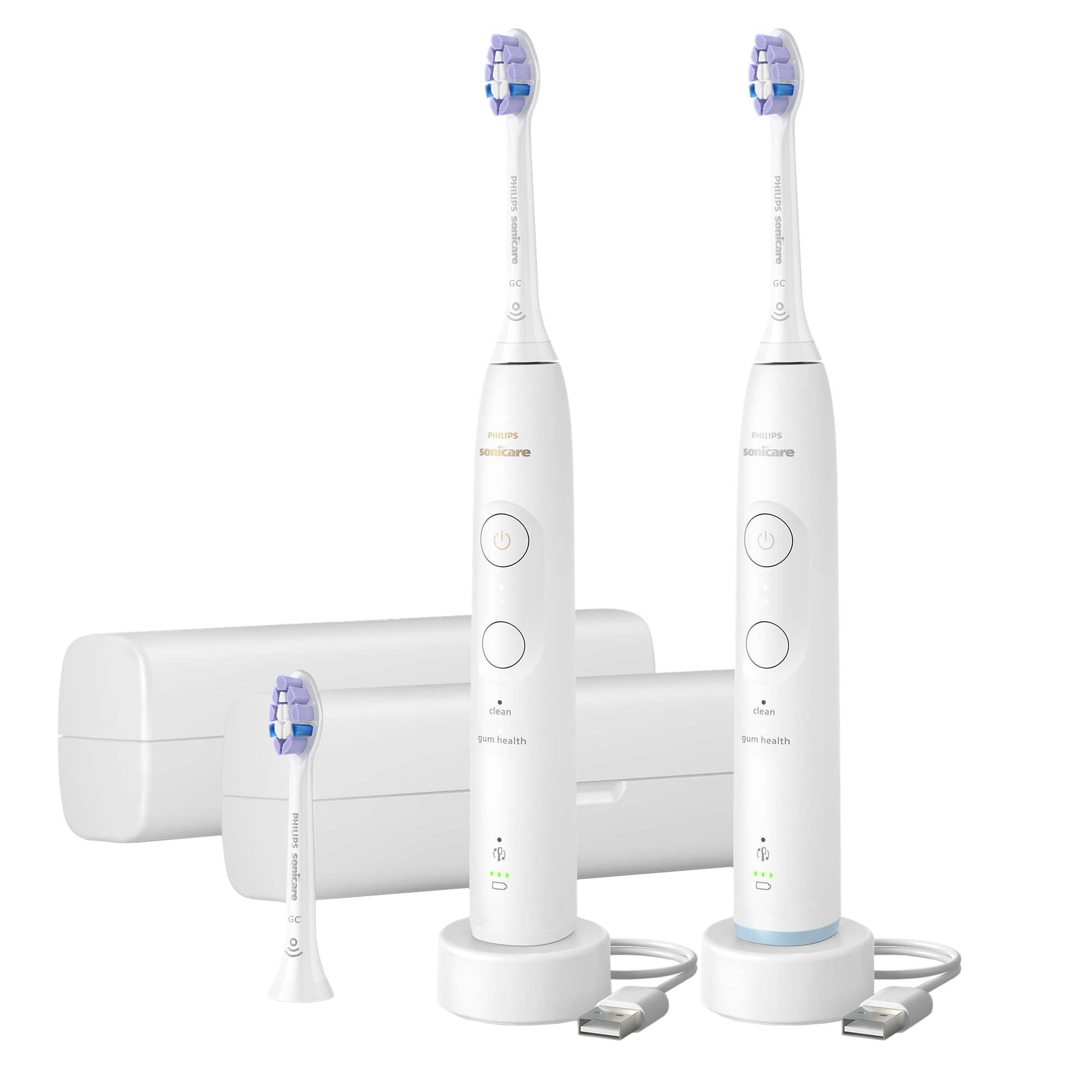 Philips Sonicare Advanced Clean Rechargeable Electric Toothbrush, 2-Pack