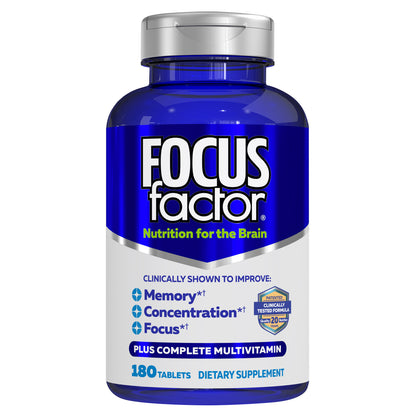 Focusfactor Nutrition for the Brain Dietary Supplement, 180 Tablets