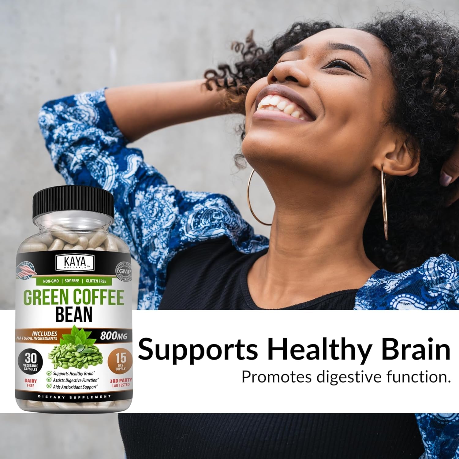 Naturals Green Coffee Bean Extract - Non-Gmo, Gluten-Free Supplement (30 Count (Pack of 1)