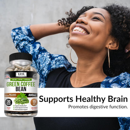 Naturals Green Coffee Bean Extract - Non-Gmo, Gluten-Free Supplement (30 Count (Pack of 1)