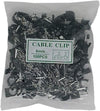 Mazuu Black round Cable Clamps with Steel Nails,(Pack of 100) (8MM)