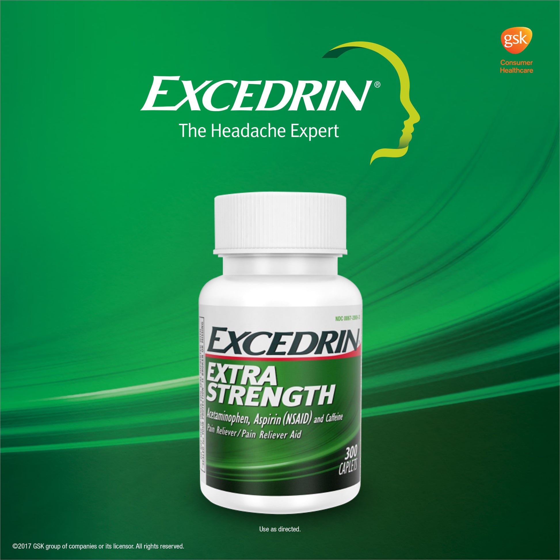 Excedrin Extra Strength for Headache Relief, 300 Caplets