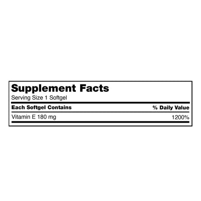 Kirkland Signature Vitamin E 180 Mg., 500 Softgels