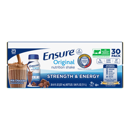 Ensure Original Nutrition Shake, Milk Chocolate, 8 Fl. Oz, 30-Pack