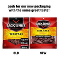 Jack Link'S Beef Jerky, Teriyaki Flavor, 2.85 Oz - Flavorful Meat Snack, 11G of Protein and 80 Calories, Made with 100% Beef - No Added MSG or Nitrates/Nitrites