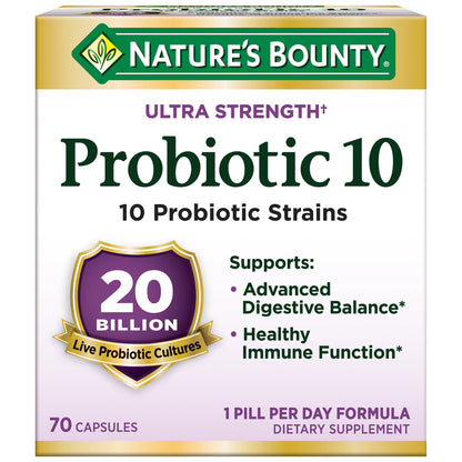 Nature'S Bounty Ultra Strength Probiotic 10, 70 Capsules