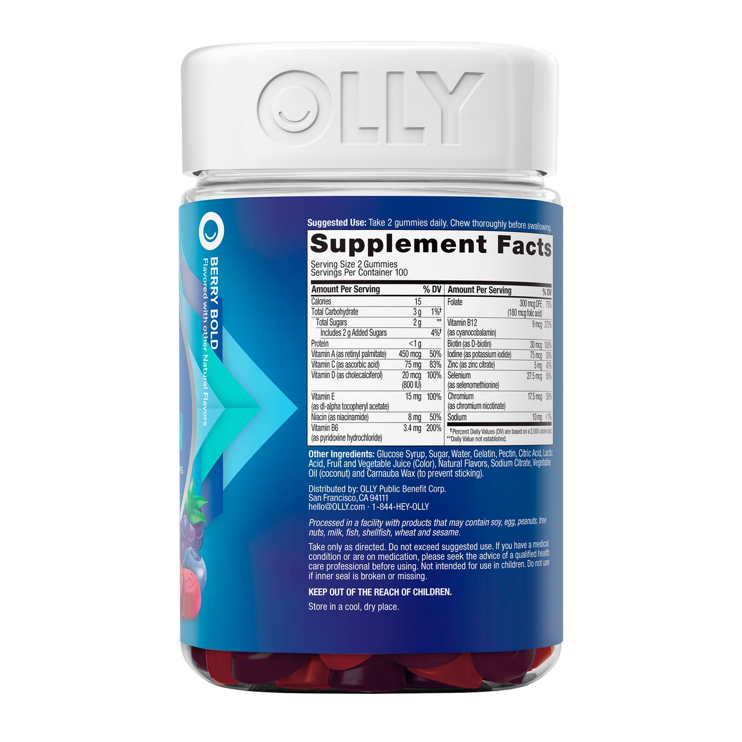 OLLY Men'S Multivitamin Gummy, 200 Gummies