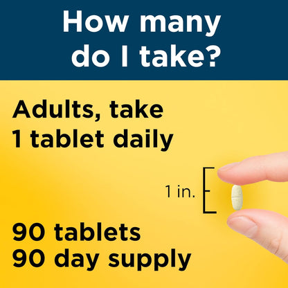 Nature Made Multivitamin for Men over 50, Mens Multivitamins 50 Plus, Daily Nutritional Support, Nature Made Multi Vitamins, 90 Tablets, 90 Day Supply