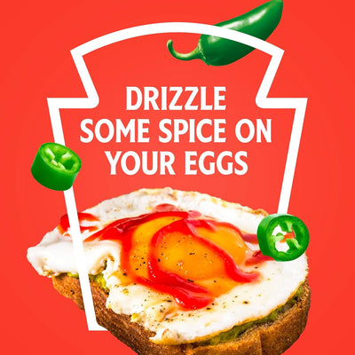 Heinz Tomato Ketchup Blended with Jalapeno, 14 Oz Squeeze Bottle