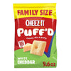 Cheez-It Puff'D Cheesy Baked Snacks, Puffed Snack Crackers, Kids Snacks, White Cheddar, 9.6Oz Bag (1 Bag)