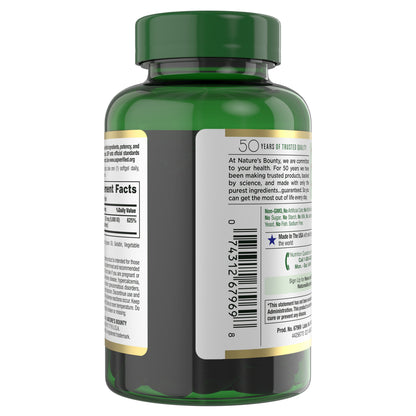 Nature'S Bounty Vitamin D3 125 Mcg, 400 Softgels