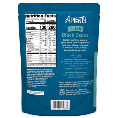 , Aplenty Cuban Black Beans, 10 Oz