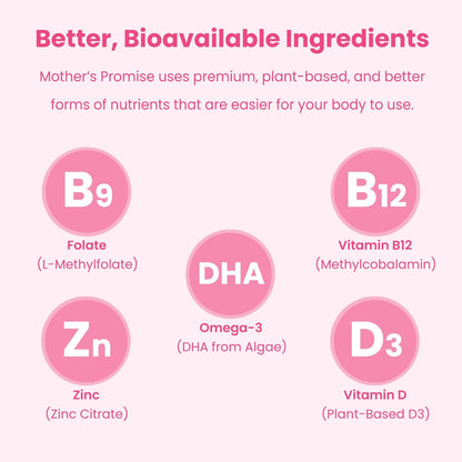 Prenatal Vitamin Gummies with DHA | Vegan Prenatal Vitamins for Women with Omega 3, Methylfolate, Choline & D3, Pregnancy Vitamins for Fetal Development | Gummy Multivitamin Supplement, 120 Count