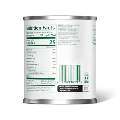 , Diced Canned Tomatoes in Tomato Juice, 28 Oz (Previously , Packaging May Vary)