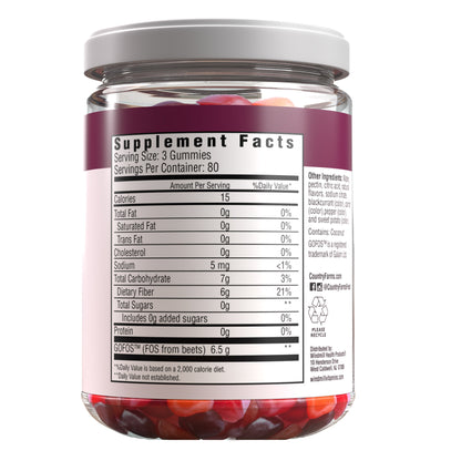 Country Farms Fibercare Fiber Gummies, 240 Gummies