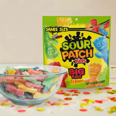SOUR PATCH KIDS Big Kids Soft & Chewy Candy, Share Size, 12 Oz